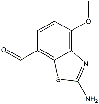 7-Benzothiazolecarboxaldehyde,2-amino-4-methoxy-(9CI) 结构式