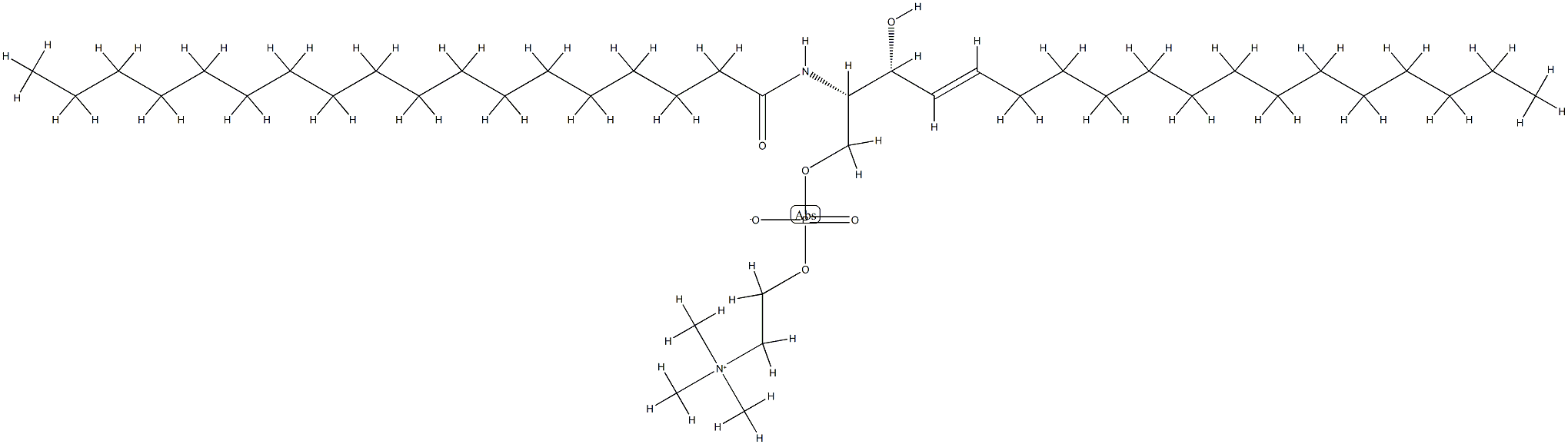 SPHINGOMYELIN (BRAIN, PORCINE);BRAIN SM 结构式