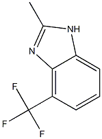 1H-Benzimidazole,2-methyl-4-(trifluoromethyl)-(9CI) 结构式