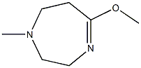 1H-1,4-Diazepine,2,3,6,7-tetrahydro-5-methoxy-1-methyl-(9CI) 结构式