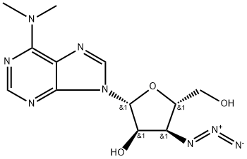 3'-Azido-3'-deoxy-N6,N6-dimethyladenosine 结构式