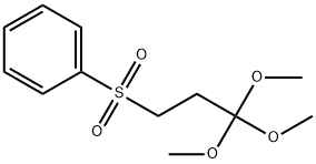 TRIMETHYL 3-(PHENYLSULFONYL)-ORTHOPROPIONATE) 结构式