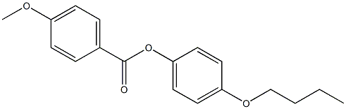 4-甲氧基苯甲酸 4-丁氧基苯酯 结构式