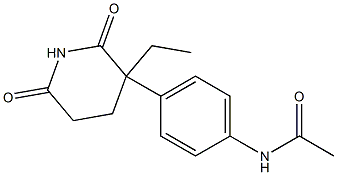N-acetylaminoglutethimide 结构式