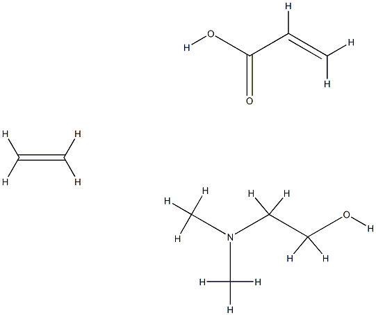 [(2-丙烯酸与乙烯)的聚合物和2-(二甲氨基)乙醇]的化合物 结构式