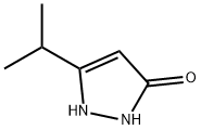 5-异丙基-1,2-二氢-3H-吡唑-3-酮 结构式