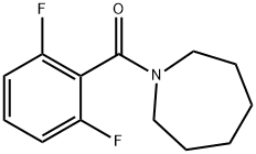 1-(2,6-二氟苯甲酰基)氮杂环庚烷 结构式