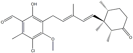 4-O-methylascochlorin 结构式