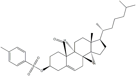 3β-Hydroxycholest-5-en-19-al 4-methylbenzenesulfonate 结构式