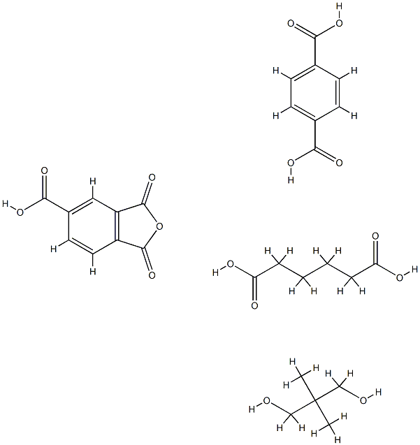 己二酸与对苯二酸、1,2,4-苯三酸酐和新戊基二醇的聚合物 结构式