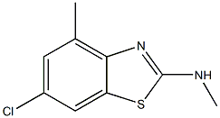 2-Benzothiazolamine,6-chloro-N,4-dimethyl-(9CI) 结构式