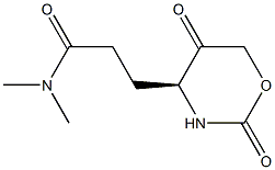 2H-1,3-Oxazine-4-propanamide, tetrahydro-N,N-dimethyl-2,5-dioxo-, (4S)- (9CI) 结构式