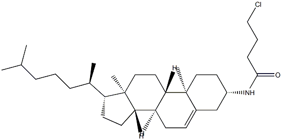 4-Chloro-N-(cholest-5-en-3β-yl)butyramide 结构式