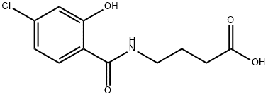 4-(4-氯-2-羟基苯甲酰胺)丁酸 结构式