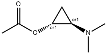 Cyclopropanol, 2-(dimethylamino)-, acetate (ester), (1R,2R)-rel- (9CI) 结构式