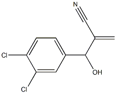 2-[(3,4-dichlorophenyl)(hydroxy)methyl]prop-2-enenitrile 结构式