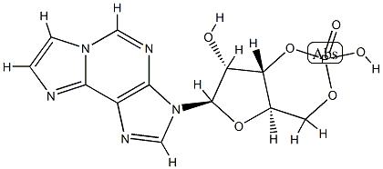 1,N(6)-ethenoadenosine 3',5'-monophosphate 结构式