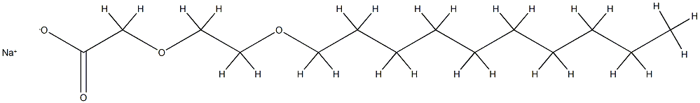 癸醇聚醚-7 羧酸 结构式