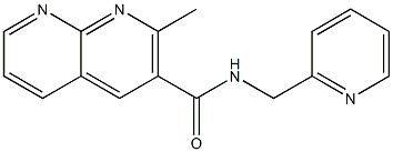 1,8-Naphthyridine-3-carboxamide,2-methyl-N-(2-pyridinylmethyl)-(9CI) 结构式