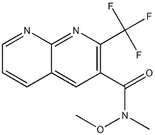 1,8-Naphthyridine-3-carboxamide,N-methoxy-N-methyl-2-(trifluoromethyl)-(9CI) 结构式