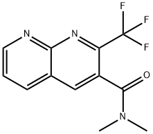 1,8-Naphthyridine-3-carboxamide,N,N-dimethyl-2-(trifluoromethyl)-(9CI) 结构式