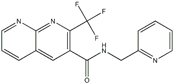 1,8-Naphthyridine-3-carboxamide,N-(2-pyridinylmethyl)-2-(trifluoromethyl)-(9CI) 结构式