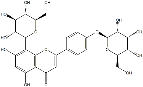 牡荆素葡萄糖苷 结构式