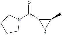 Pyrrolidine, 1-[[(2R,3S)-3-methyl-2-aziridinyl]carbonyl]-, rel- (9CI) 结构式