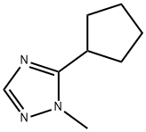 1H-1,2,4-Triazole,5-cyclopentyl-1-methyl-(9CI) 结构式