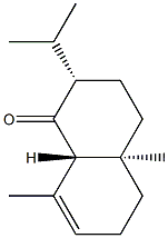 (2S)-3,4,4a,5,6,8aβ-Hexahydro-4aα,8-dimethyl-2α-isopropylnaphthalen-1(2H)-one 结构式