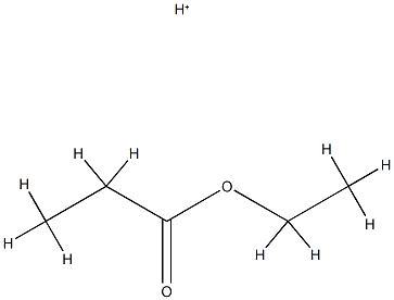 Propanoic  acid,  conjugate  acid  (1:1) 结构式