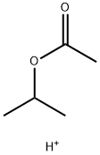 Acetic  acid,  1-methylethyl  ester,  conjugate  monoacid  (9CI) 结构式