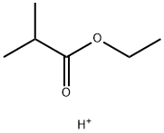 Propanoic  acid,  2-methyl-,  ethyl  ester,  conjugate  monoacid  (9CI) 结构式