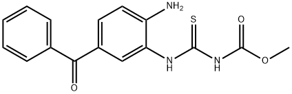 4-amino-3-(3'-methoxycarbonyl-2'-thioureido)benzophenone 结构式