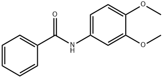 3,4-二甲氧苯基苯甲酰胺 结构式