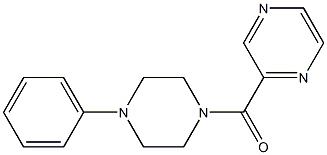 1-phenyl-4-(2-pyrazinylcarbonyl)piperazine 结构式