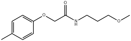 N-(3-methoxypropyl)-2-(4-methylphenoxy)acetamide 结构式