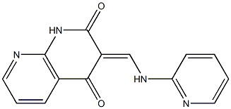 1,8-Naphthyridin-2(1H)-one,4-hydroxy-3-[(2-pyridinylimino)methyl]-(9CI) 结构式