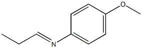 Benzenamine, 4-methoxy-N-propylidene-, [N(E)]- (9CI) 结构式