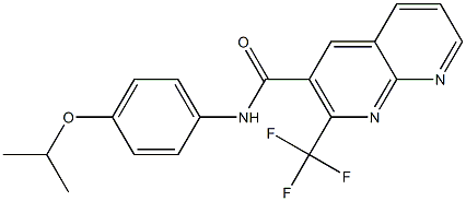 1,8-Naphthyridine-3-carboxamide,N-[4-(1-methylethoxy)phenyl]-2-(trifluoromethyl)-(9CI) 结构式