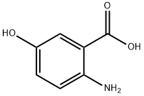 2-氨基-5-羟基苯甲酸 结构式