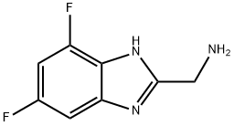 1H-Benzimidazole-2-methanamine,4,6-difluoro-(9CI) 结构式