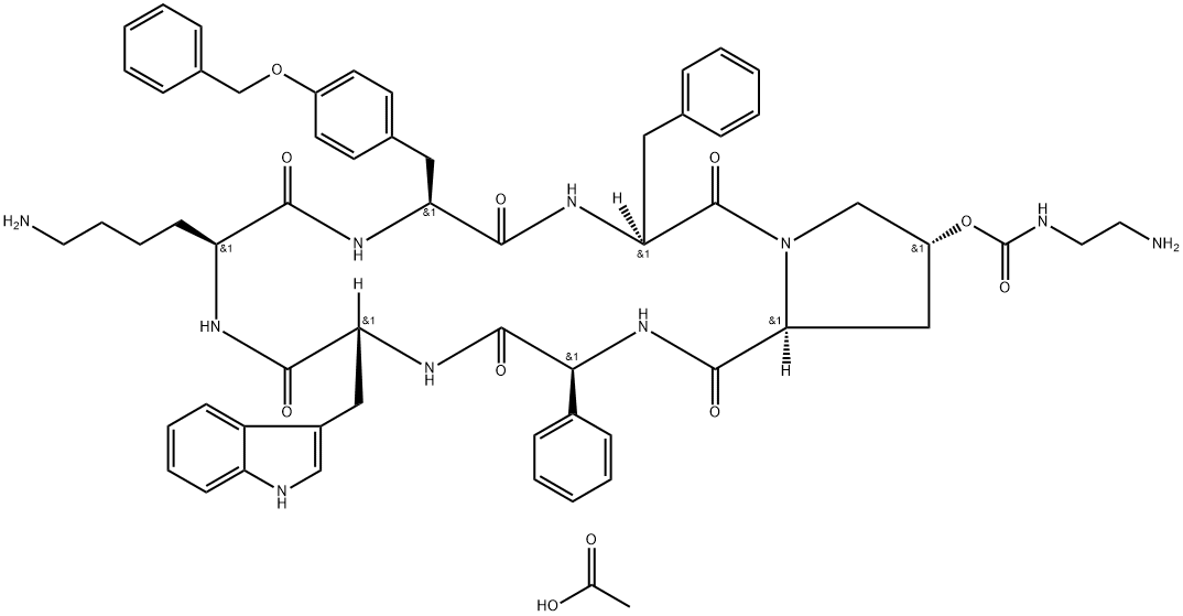 Pasireotide Acetate 结构式