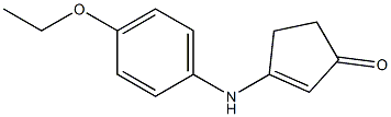 2-Cyclopenten-1-one,3-[(4-ethoxyphenyl)amino]-(9CI) 结构式