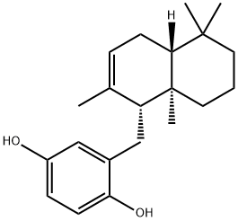 1,4-Benzenediol, 2[(1,4,4a,5,6,7,8,8a-octhydro-2,5,5,8a-trtramethyl-1-naphthalenyl]-, [1R-(1-alpha,-4 结构式