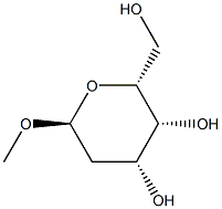 Methyl 2-deoxy-α-D-galactopyranoside 结构式