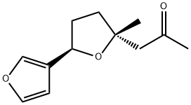 (2S)-5β-(3-Furyl)-2-methyl-2-(2-oxopropyl)tetrahydrofuran 结构式
