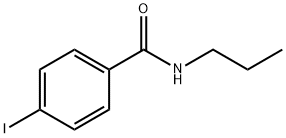 4-碘-N-丙基苯甲酰胺 结构式