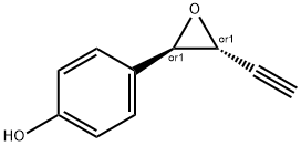 Phenol, 4-[(2R,3R)-3-ethynyloxiranyl]-, rel- (9CI) 结构式