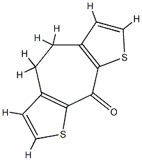 4,5-Dihydro-9H-cyclohepta[2,1-b:4,5-b']dithiophen-9-one 结构式